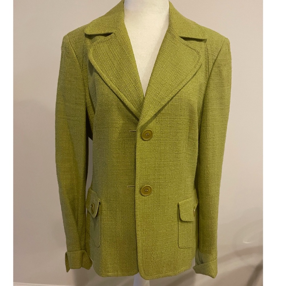 • Green Tweed Blazer •